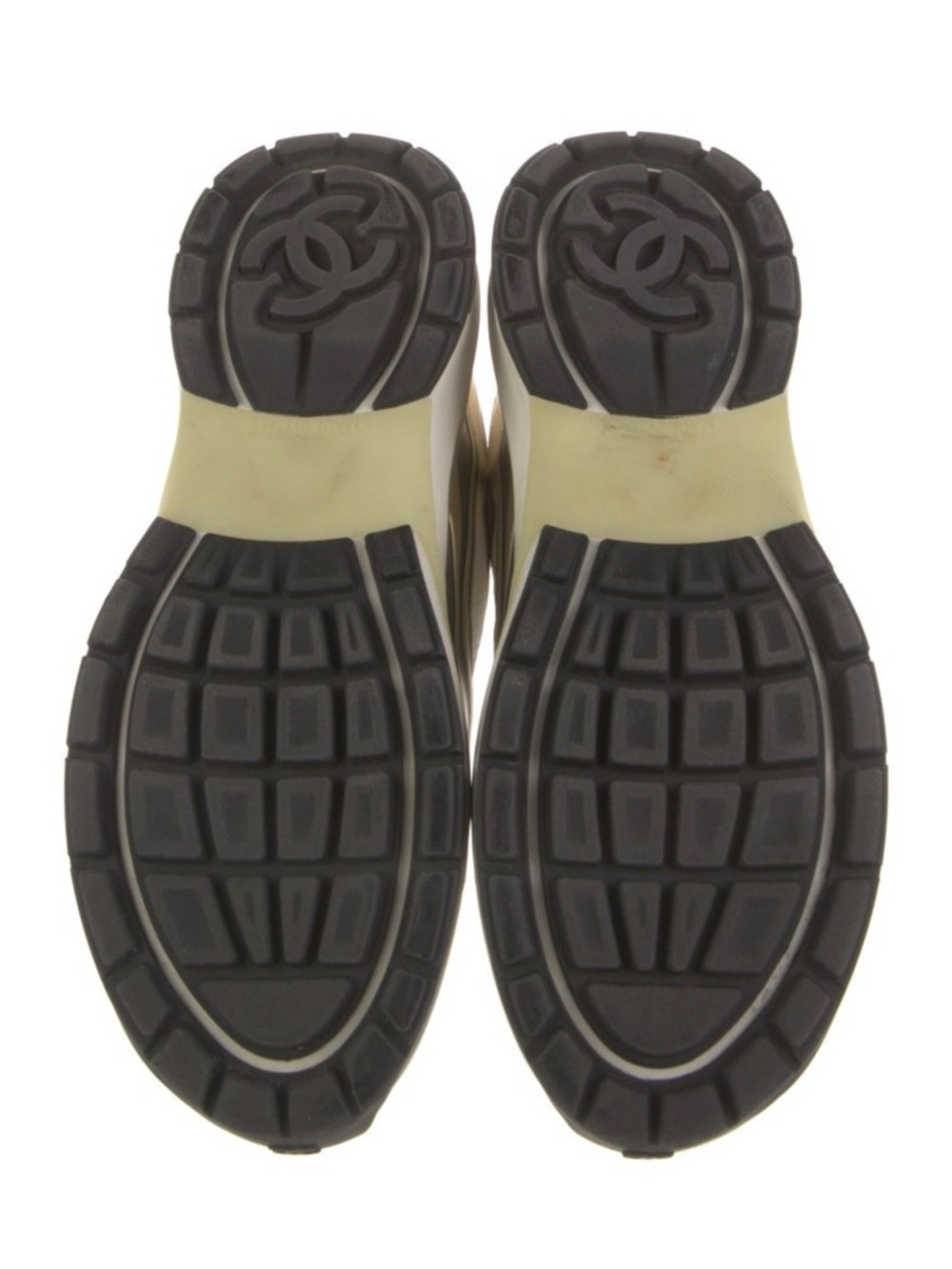 CHANEL Men’s Silver and White Runner Sneakers - Picture 9 of 10